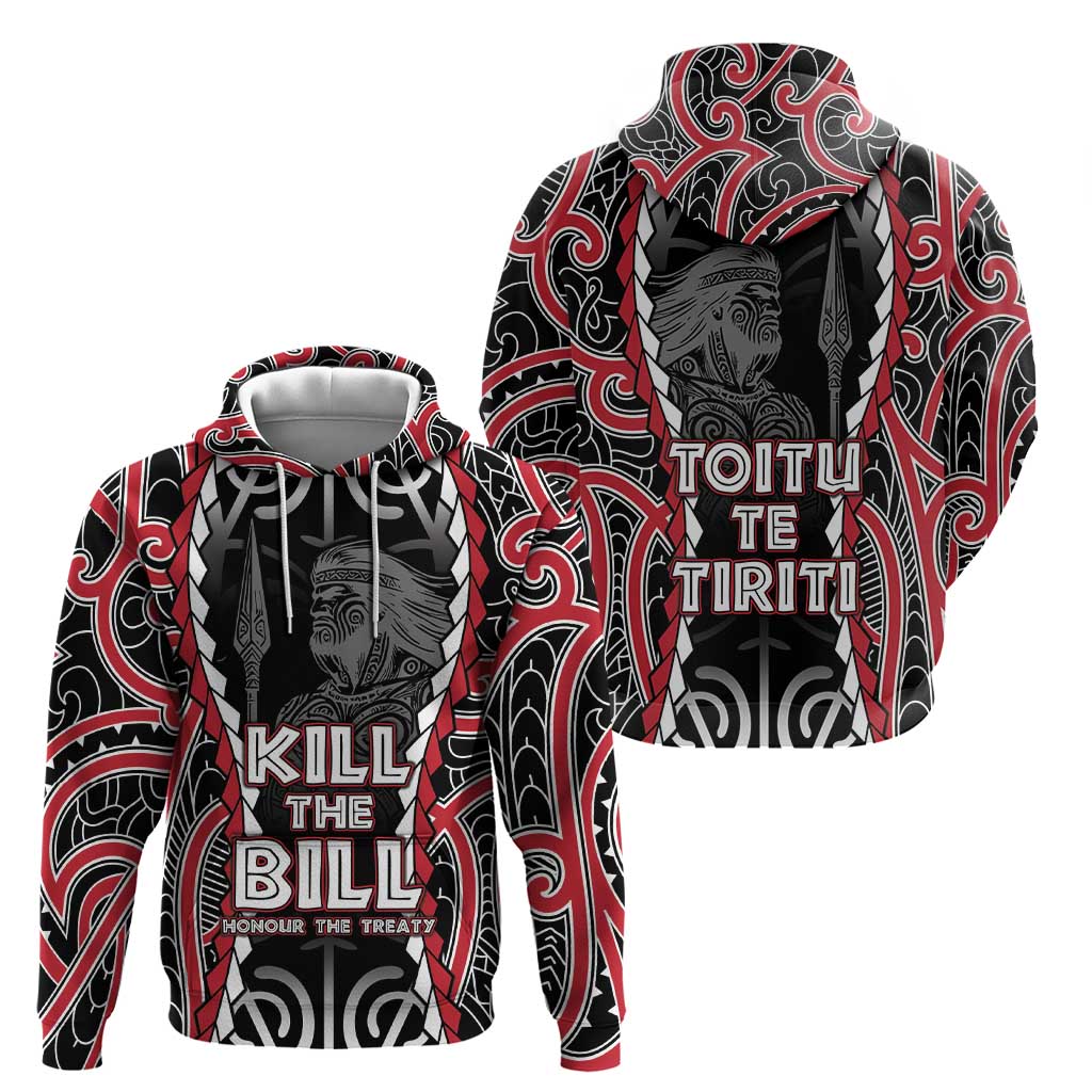 Aotearoa Waitangi Day Zip Hoodie Maori Warrior Tribal Tattoo LT05 - Polynesian Pride