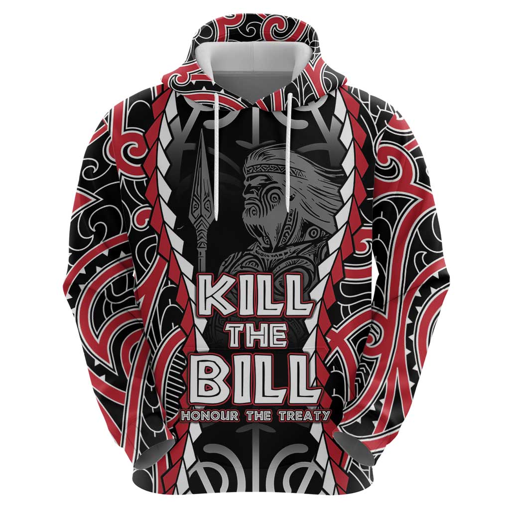 Aotearoa Waitangi Day Zip Hoodie Maori Warrior Tribal Tattoo LT05 - Polynesian Pride