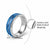 Hawaii Maile Lei Classic Ring With Blue Monstera Pattern - Polynesian Pride