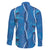 Hawaii Maile Lei Family Matching Summer Maxi Dress and Hawaiian Shirt With Blue Monstera Pattern
