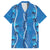Hawaii Maile Lei Hawaiian Shirt With Blue Monstera Pattern