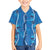 Hawaii Maile Lei Hawaiian Shirt With Blue Monstera Pattern