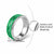 Hawaii Maile Lei Classic Ring With Green Monstera Pattern - Polynesian Pride