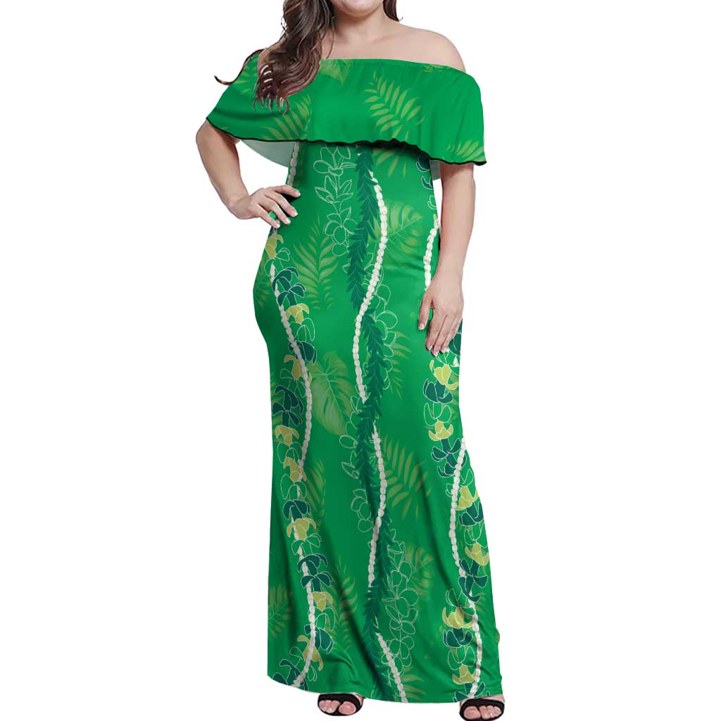 green emerald velvet dress Green Monstera Corset Eyelet Maxi Dress – FARM Rio main image 1
