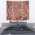 Hawaii Maile Lei Tapestry With Brown Monstera Pattern