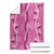 Hawaii Maile Lei Blanket With Pink Monstera Pattern