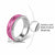 Hawaii Maile Lei Classic Ring With Pink Monstera Pattern - Polynesian Pride