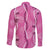 Hawaii Maile Lei Family Matching Summer Maxi Dress and Hawaiian Shirt With Pink Monstera Pattern