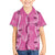 Hawaii Maile Lei Family Matching Summer Maxi Dress and Hawaiian Shirt With Pink Monstera Pattern