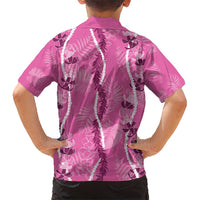 Hawaii Maile Lei Hawaiian Shirt With Pink Monstera Pattern