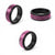 Hawaii Maile Lei Spinner Ring With Pink Monstera Pattern - Polynesian Pride
