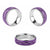 Hawaii Maile Lei Classic Ring With Violet Monstera Pattern - Polynesian Pride