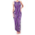 Hawaii Maile Lei Family Matching Tank Maxi Dress and Hawaiian Shirt With Violet Monstera Pattern