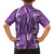 Hawaii Maile Lei Hawaiian Shirt With Violet Monstera Pattern