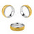 Hawaii Maile Lei Classic Ring With Yellow Monstera Pattern - Polynesian Pride