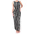 Hawaii Maile Lei Family Matching Tank Maxi Dress and Hawaiian Shirt With Gray Monstera Pattern