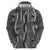Hawaii Maile Lei Hoodie With Gray Monstera Pattern
