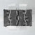 Hawaii Maile Lei Tablecloth With Gray Monstera Pattern
