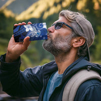 Polynesia Hammerhead Shark 4 in 1 Can Cooler Tumbler Blue Tribal Pattern With Plumeria - Polynesian Pride