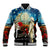 Kei Wareware Tatou New Zealand ANZAC Day Baseball Jacket Starry Night Inspo Style LT05 Unisex Blue - Polynesian Pride