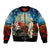 Kei Wareware Tatou New Zealand ANZAC Day Bomber Jacket Starry Night Inspo Style LT05 Unisex Blue - Polynesian Pride