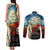 Kei Wareware Tatou New Zealand ANZAC Day Couples Matching Tank Maxi Dress and Long Sleeve Button Shirt Starry Night Inspo Style LT05 - Polynesian Pride
