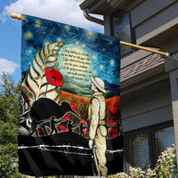 Kei Wareware Tatou New Zealand ANZAC Day Garden Flag Starry Night Inspo Style