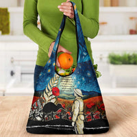 Kei Wareware Tatou New Zealand ANZAC Day Grocery Bag Starry Night Inspo Style