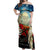 Kei Wareware Tatou New Zealand ANZAC Day Off Shoulder Maxi Dress Starry Night Inspo Style LT05 Women Blue - Polynesian Pride