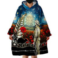 Kei Wareware Tatou New Zealand ANZAC Day Wearable Blanket Hoodie Starry Night Inspo Style LT05 - Polynesian Pride