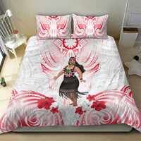 New Zealand Women's Day Bedding Set Maori Wahine Polynesian Pattern