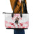 New Zealand Women's Day Leather Tote Bag Maori Wahine Polynesian Pattern