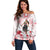 New Zealand Women's Day Off Shoulder Sweater Maori Wahine Polynesian Pattern LT05 Women White - Polynesian Pride