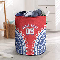 Custom Tuamotu Archipelago Laundry Basket Polynesian Tribal Tattoo