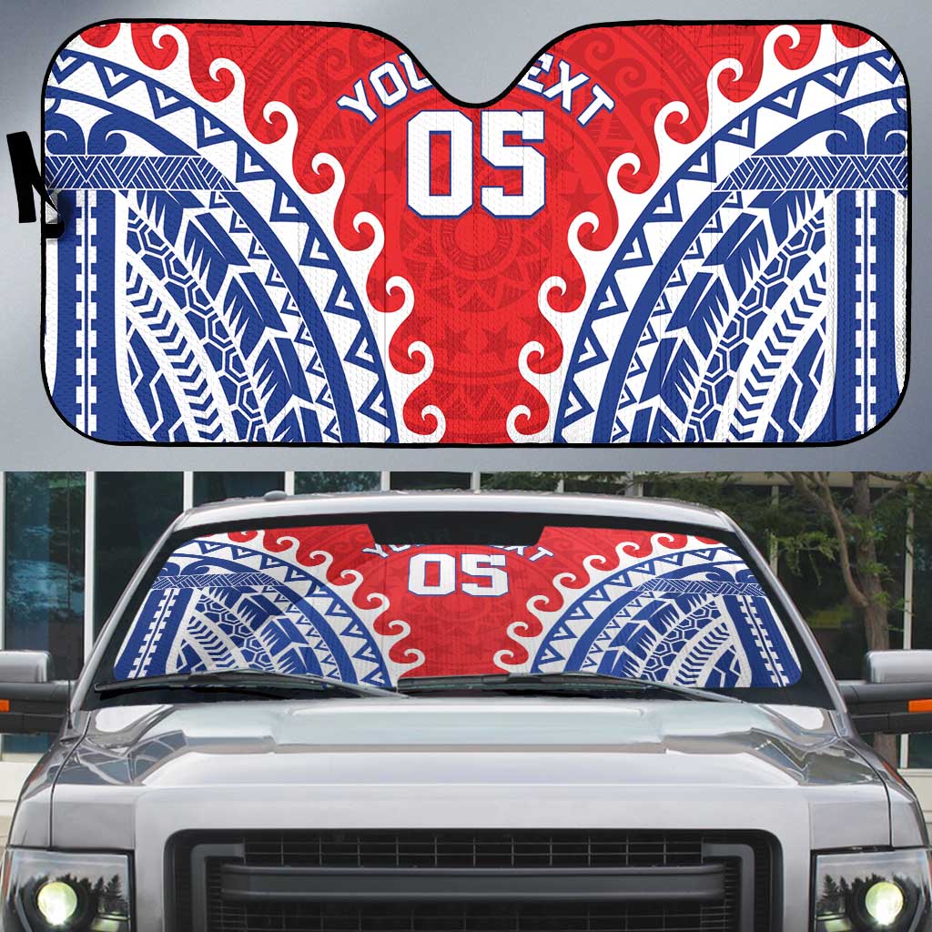 Custom Tuamotu Archipelago Auto Sun Shade Polynesian Tribal Tattoo