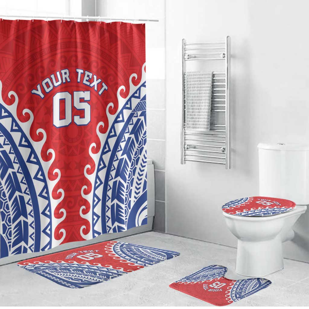 Custom Tuamotu Archipelago Bathroom Set Polynesian Tribal Tattoo