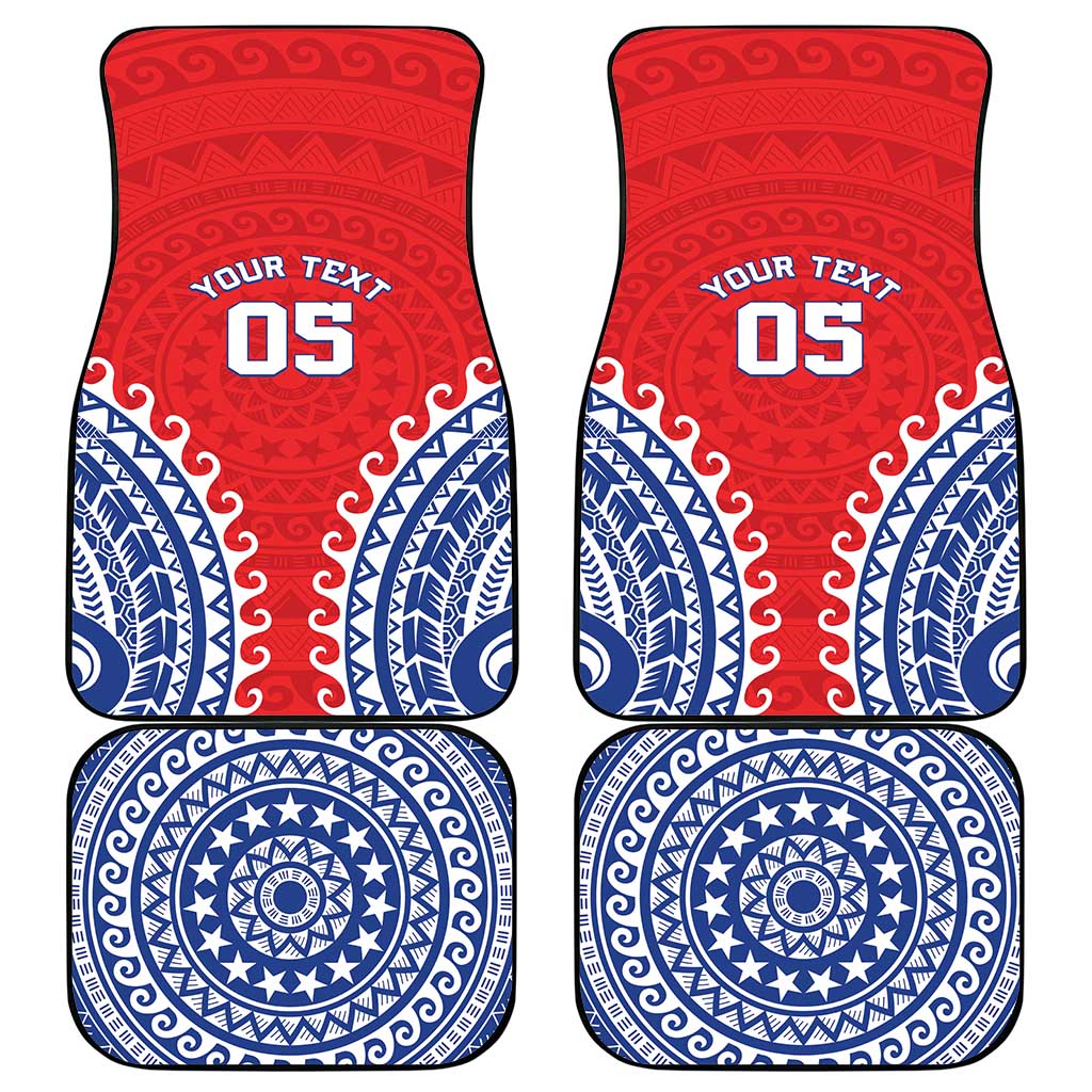 Custom Tuamotu Archipelago Car Mats Polynesian Tribal Tattoo