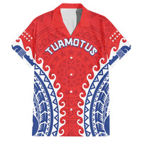 Custom Tuamotu Archipelago Family Matching Tank Maxi Dress and Hawaiian Shirt Polynesian Tribal Tattoo