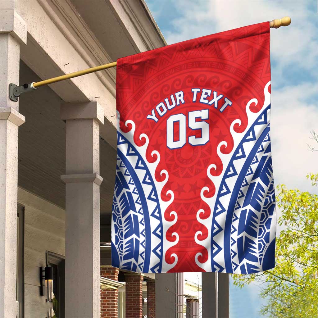 Custom Tuamotu Archipelago Garden Flag Polynesian Tribal Tattoo