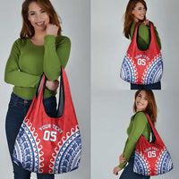 Custom Tuamotu Archipelago Grocery Bag Polynesian Tribal Tattoo