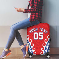 Custom Tuamotu Archipelago Luggage Cover Polynesian Tribal Tattoo