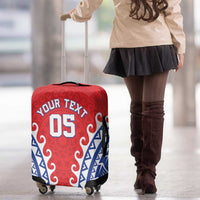 Custom Tuamotu Archipelago Luggage Cover Polynesian Tribal Tattoo