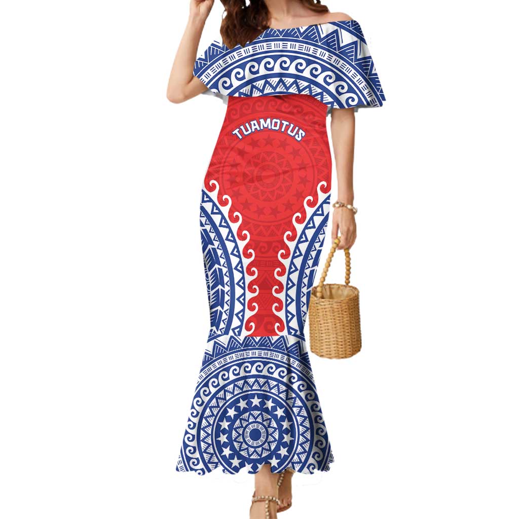 Custom Tuamotu Archipelago Mermaid Dress Polynesian Tribal Tattoo