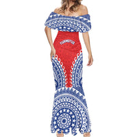 Custom Tuamotu Archipelago Mermaid Dress Polynesian Tribal Tattoo