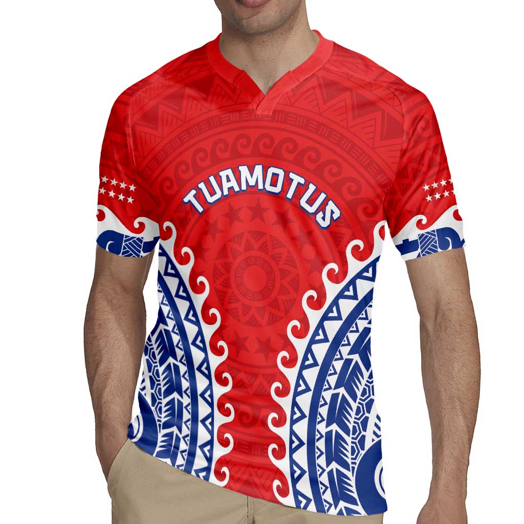 Custom Tuamotu Archipelago Rugby Jersey Polynesian Tribal Tattoo