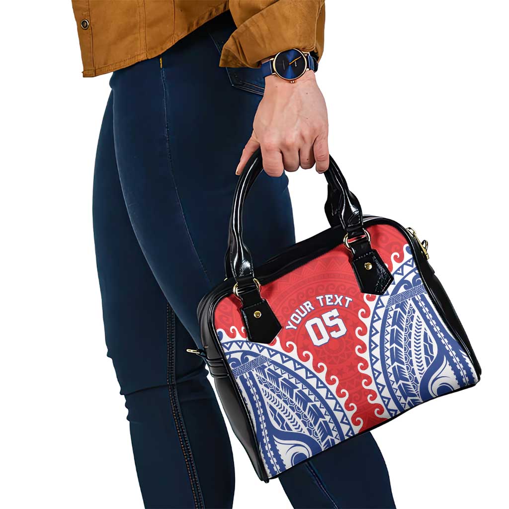 Custom Tuamotu Archipelago Shoulder Handbag Polynesian Tribal Tattoo