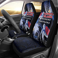 Tuamotu Islands Car Seat Cover Polynesian Pattern With Turtle