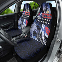 Tuamotu Islands Car Seat Cover Polynesian Pattern With Turtle