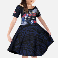 Tuamotu Islands Family Matching Short Sleeve Bodycon Dress and Hawaiian Shirt Polynesian Pattern With Turtle