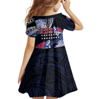 Tuamotu Islands Family Matching Short Sleeve Bodycon Dress and Hawaiian Shirt Polynesian Pattern With Turtle
